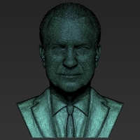 Richard Nixon bust 3D printing ready stl obj formats - Thumbnail 21