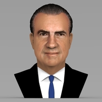 Richard Nixon bust ready for full color 3D printing - Thumbnail 1