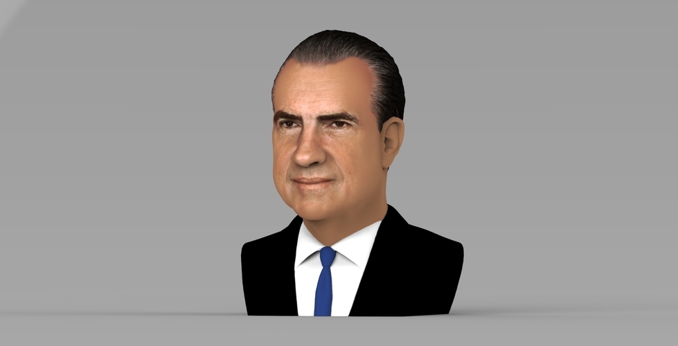 Richard Nixon bust ready for full color 3D printing 3D Print 274945