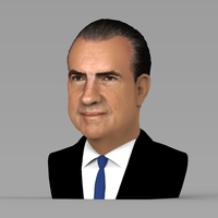 Richard Nixon bust ready for full color 3D printing - Thumbnail 2