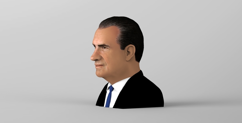 Richard Nixon bust ready for full color 3D printing 3D Print 274946