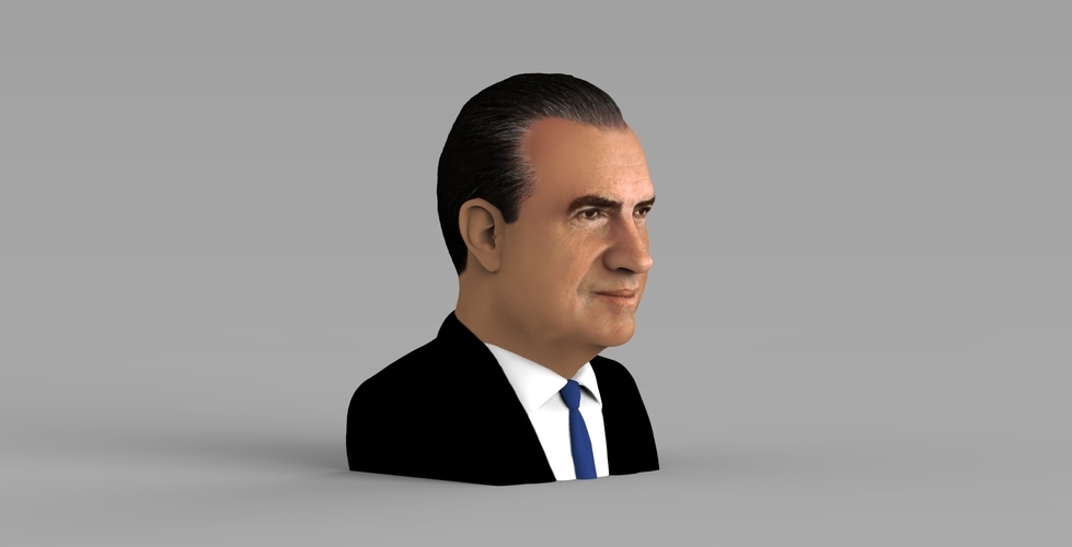 Richard Nixon bust ready for full color 3D printing 3D Print 274948