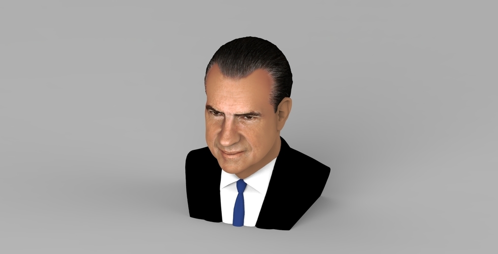 Richard Nixon bust ready for full color 3D printing 3D Print 274950
