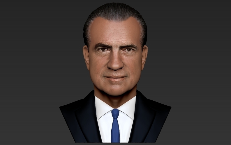 Richard Nixon bust ready for full color 3D printing 3D Print 274953