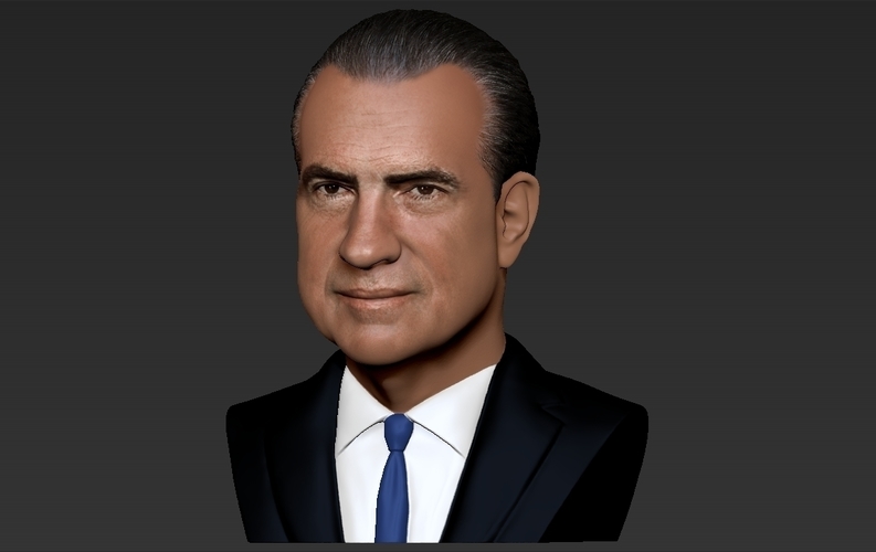 Richard Nixon bust ready for full color 3D printing 3D Print 274954