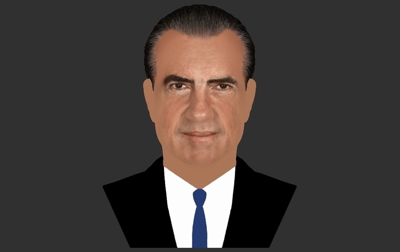 Richard Nixon bust ready for full color 3D printing 3D Print 274955