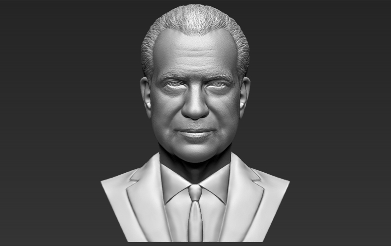 Richard Nixon bust ready for full color 3D printing 3D Print 274956