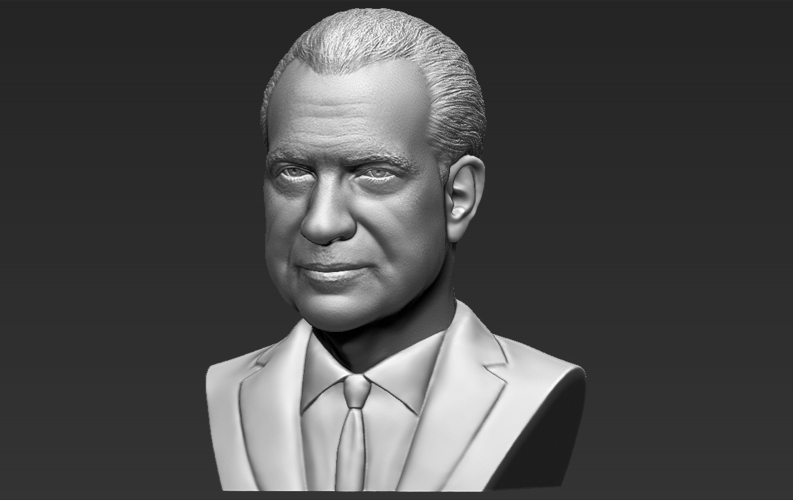 Richard Nixon bust ready for full color 3D printing 3D Print 274957