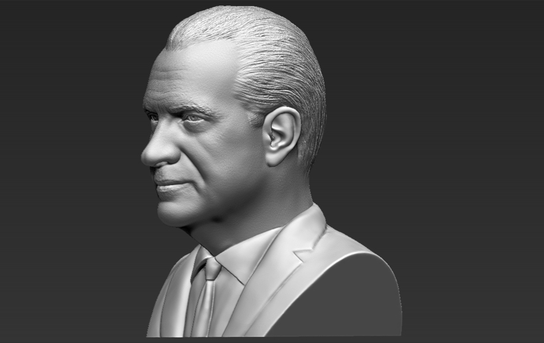 Richard Nixon bust ready for full color 3D printing 3D Print 274958