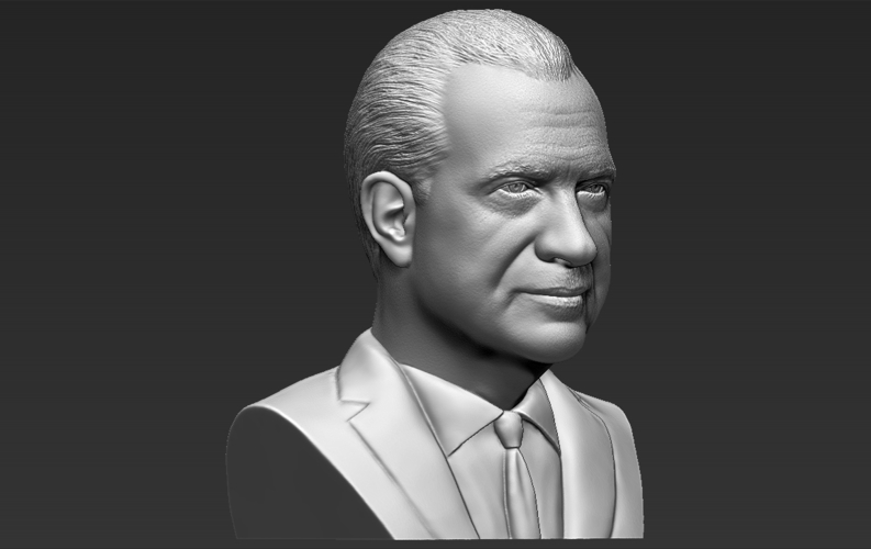 Richard Nixon bust ready for full color 3D printing 3D Print 274960