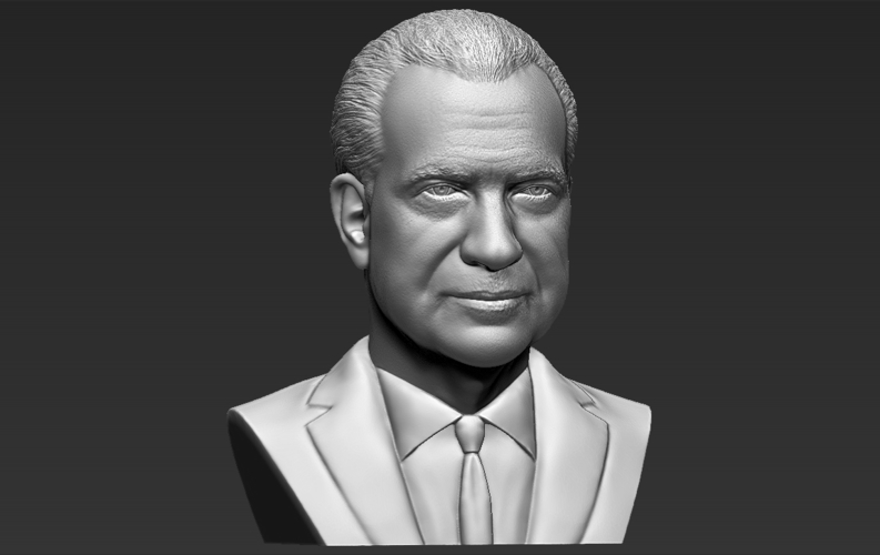 Richard Nixon bust ready for full color 3D printing 3D Print 274961