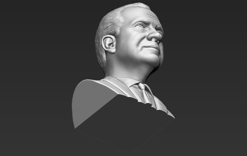 Richard Nixon bust ready for full color 3D printing 3D Print 274963