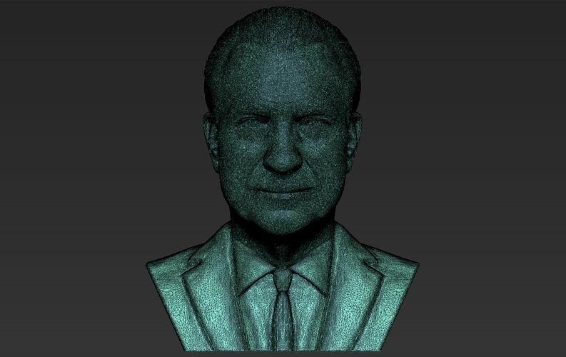 Richard Nixon bust ready for full color 3D printing 3D Print 274966