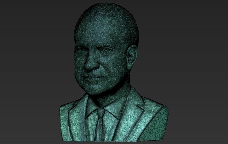 Richard Nixon bust ready for full color 3D printing 3D Print 274967