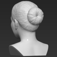 Michelle Obama bust 3D printing ready stl obj - Thumbnail 5