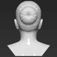 Michelle Obama bust 3D printing ready stl obj - Thumbnail 6