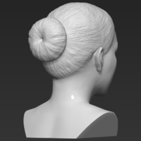 Michelle Obama bust 3D printing ready stl obj - Thumbnail 7