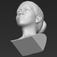 Michelle Obama bust 3D printing ready stl obj - Thumbnail 20