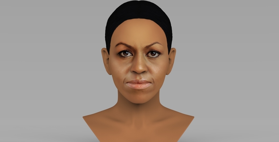 Michelle Obama bust ready for full color 3D printing 3D Print 274992