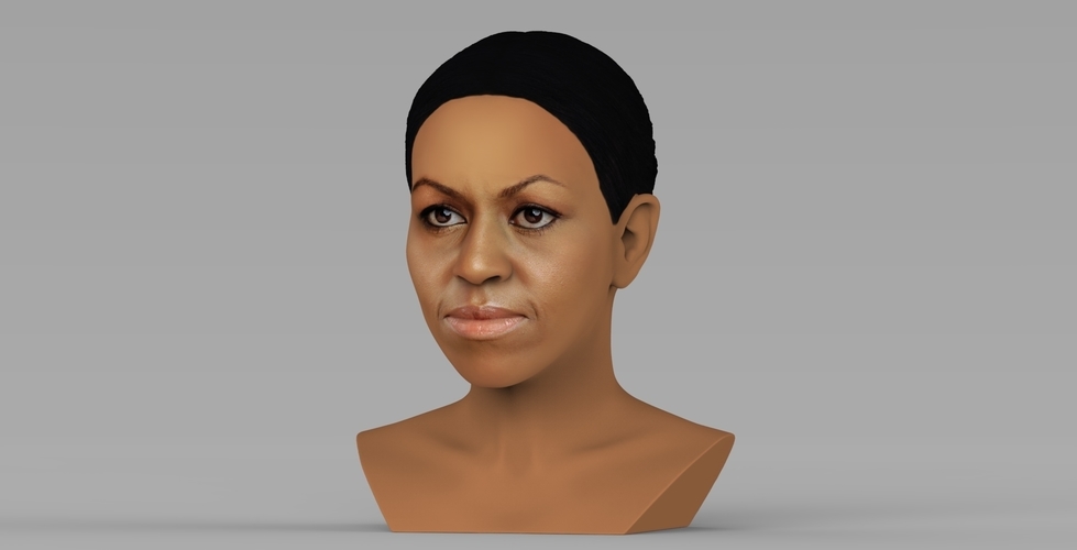 Michelle Obama bust ready for full color 3D printing 3D Print 274993