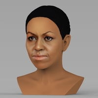 Michelle Obama bust ready for full color 3D printing - Thumbnail 2