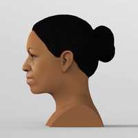 Michelle Obama bust ready for full color 3D printing - Thumbnail 4