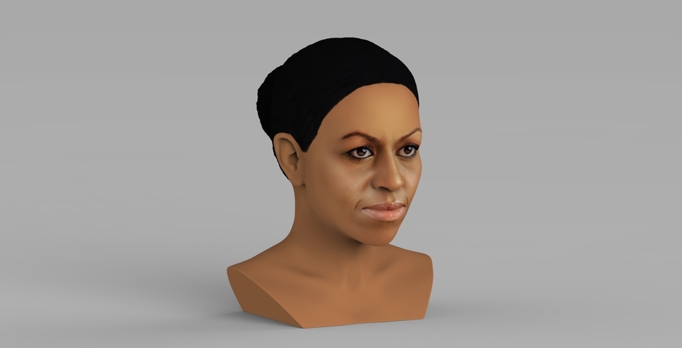 Michelle Obama bust ready for full color 3D printing 3D Print 274996