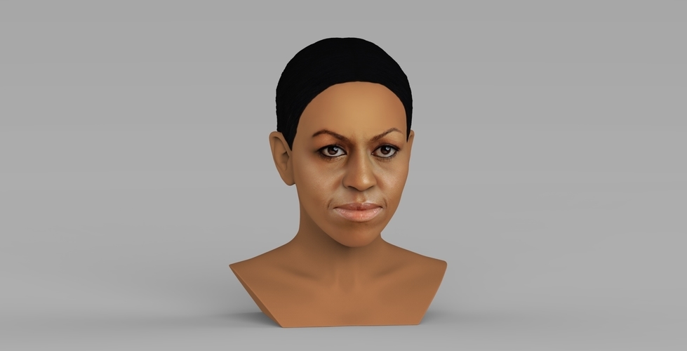 Michelle Obama bust ready for full color 3D printing 3D Print 274997