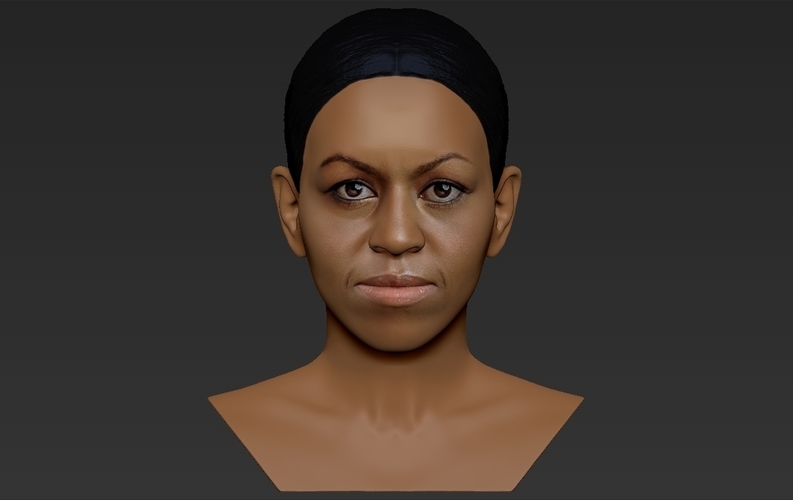 Michelle Obama bust ready for full color 3D printing 3D Print 275001