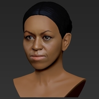 Michelle Obama bust ready for full color 3D printing - Thumbnail 11