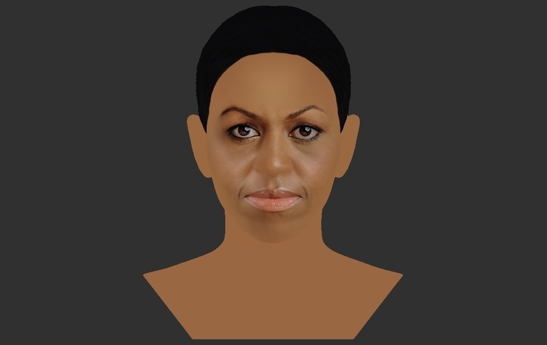 Michelle Obama bust ready for full color 3D printing 3D Print 275003