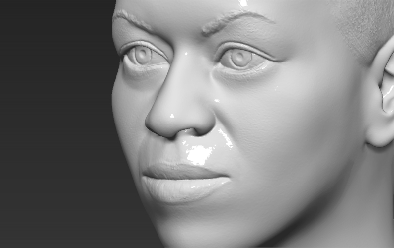 Michelle Obama bust ready for full color 3D printing 3D Print 275011