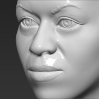 Michelle Obama bust ready for full color 3D printing - Thumbnail 20