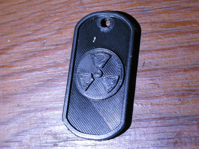 nuclear/radiation dog tag 3D Print 275033