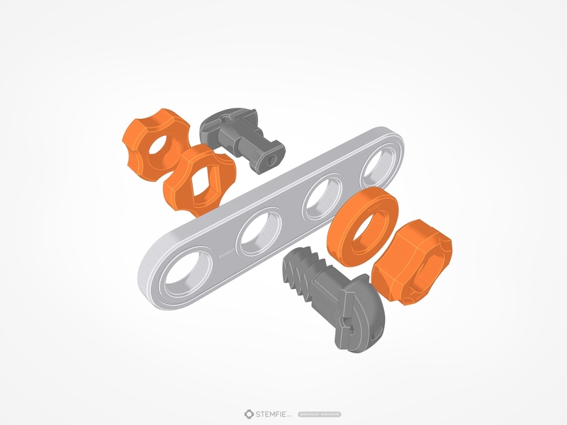 STEMFIE construction set sample parts