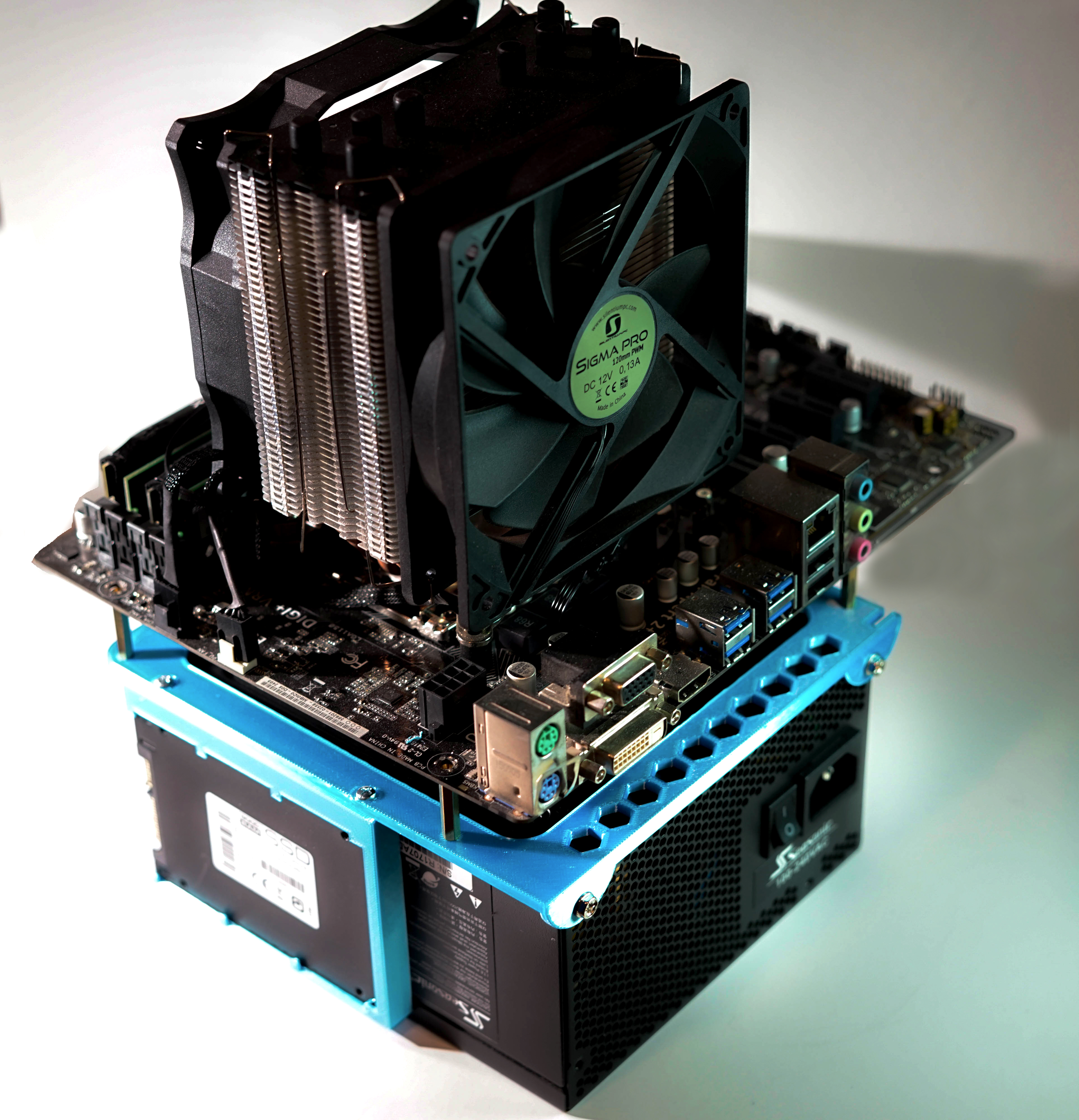 restaurant Ren og skær fossil 3D Printed Mini ITX Open Frame with SSD Support by INUX3D | Pinshape