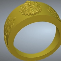ring simple r01 for 3d-print and cnc share for free - Thumbnail 2