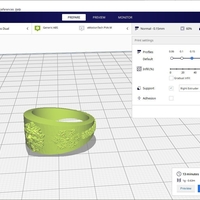 ring simple r01 for 3d-print and cnc share for free - Thumbnail 4