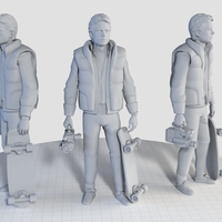 Marty McFly HQ 3Dprint 1-8 Scale 3D print model - Thumbnail 6