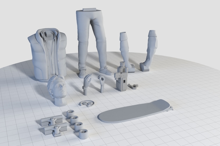 Marty McFly HQ 3Dprint 1-8 Scale 3D print model 3D Print 275167