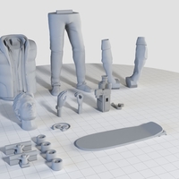 Marty McFly HQ 3Dprint 1-8 Scale 3D print model - Thumbnail 7