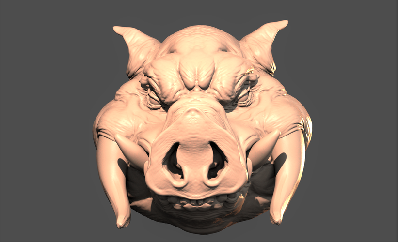 Monster Boar Head 3D Print 275201