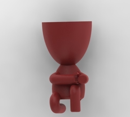 Plant vase the sniper 3D Print 275225