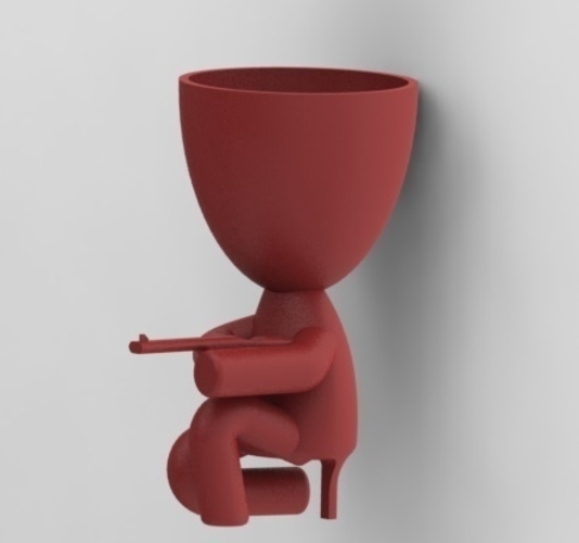 Plant vase the sniper 3D Print 275226