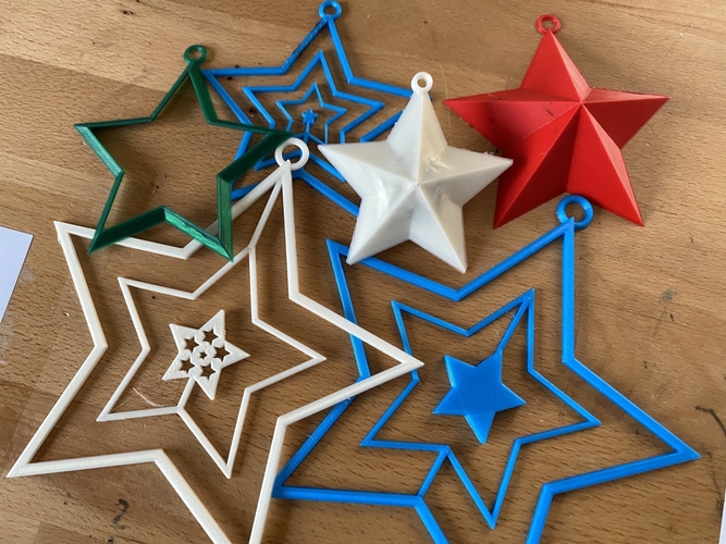 30x different types of Stars for Christmas 3D Print 275307