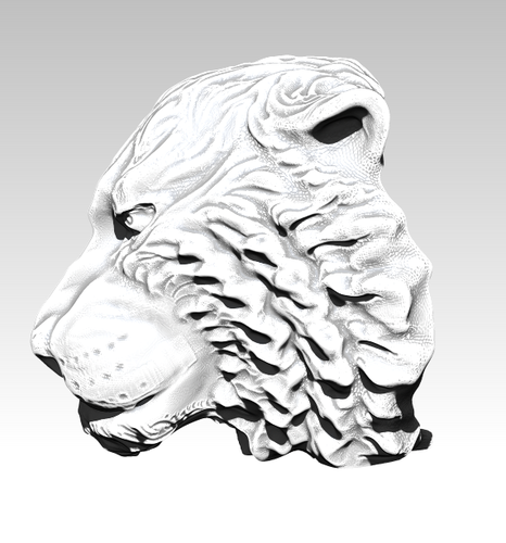 Angry Tiger 3D Print 275311