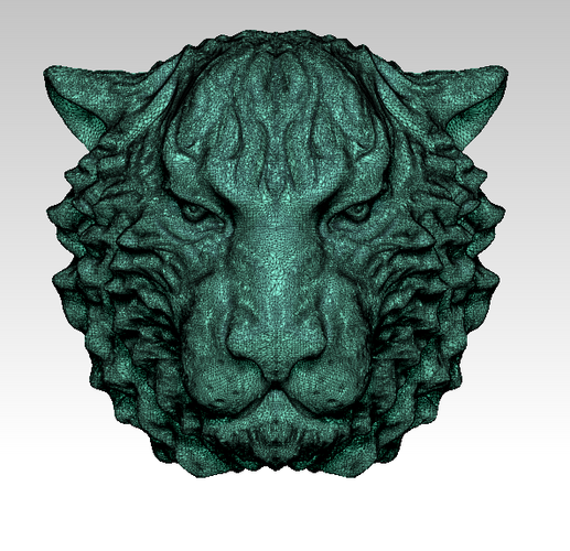 Angry Tiger 3D Print 275316