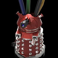 Small DALEK PEN HOLDER (FROM DOCTOR WHO) 3D Printing 27547