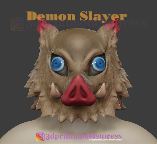 Demon Slayer Inosuke Mask Kimetsu no Yaiba Cosplay Helmet  3D Print 275587