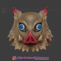 Demon Slayer Inosuke Mask Kimetsu no Yaiba Cosplay Helmet  - Thumbnail 2